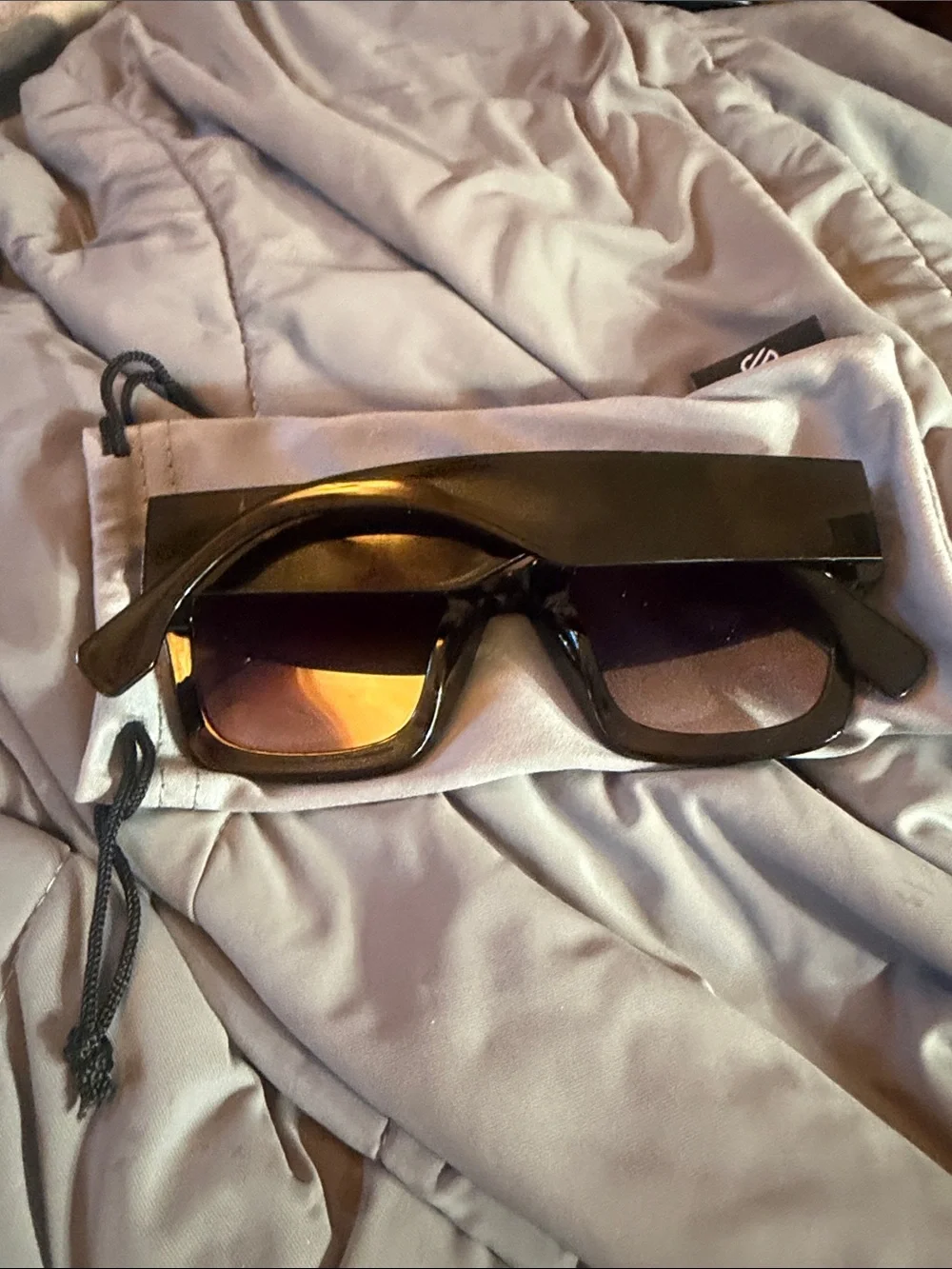 SOJOS SJ2104 Black Oversized Square Sunglasses UV400